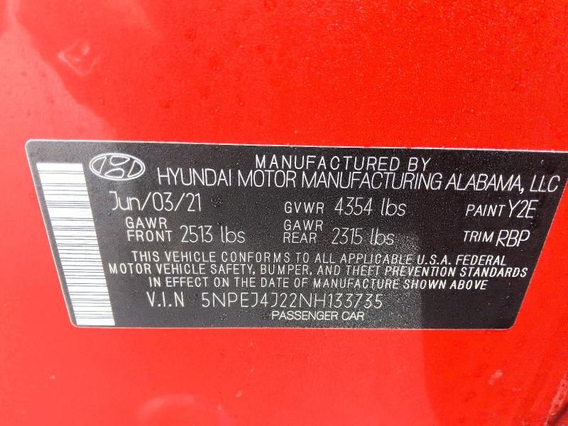 2022 Hyundai Sonata sel Plus