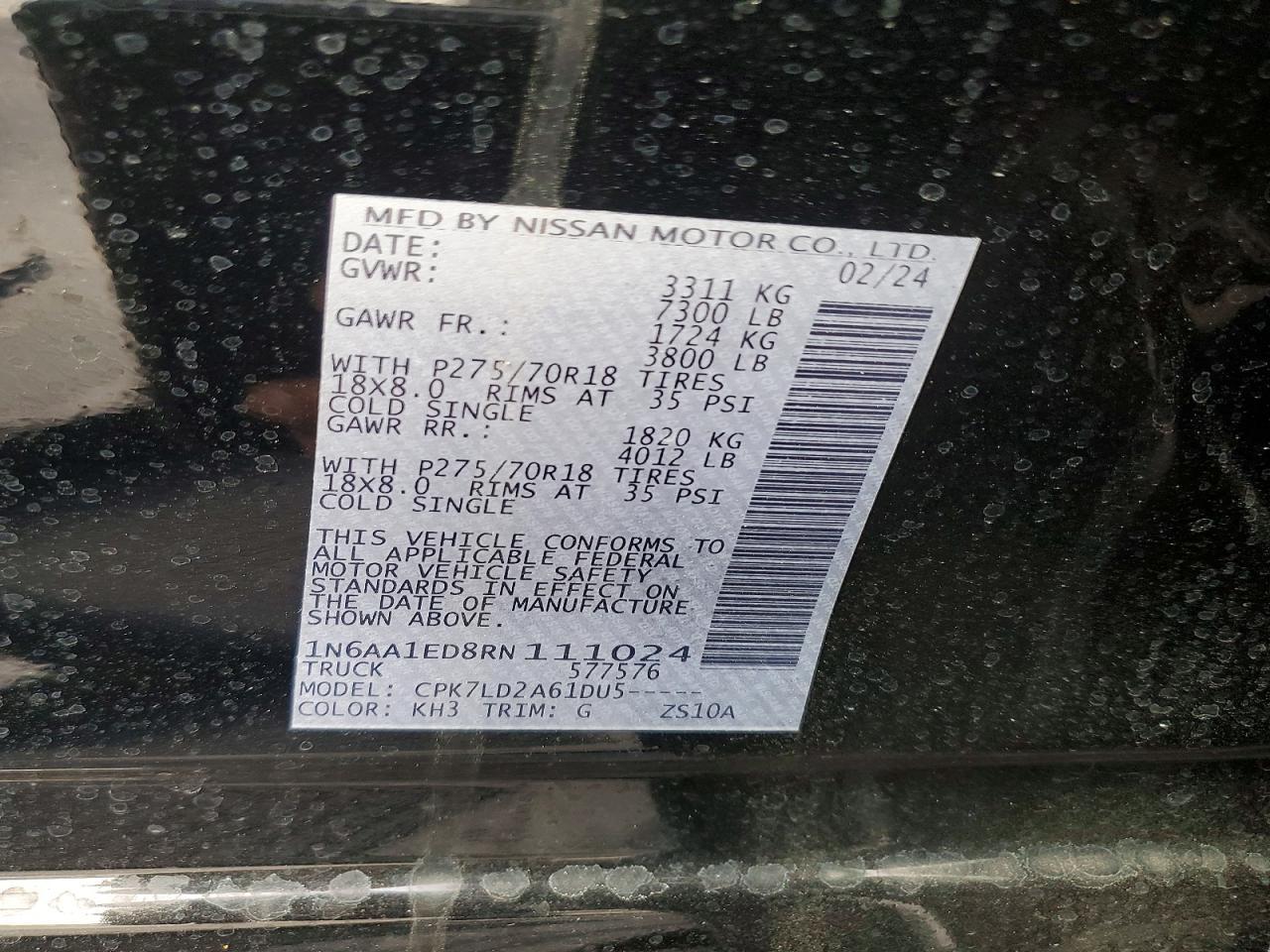 2024 Nissan Titan Pro-4x
