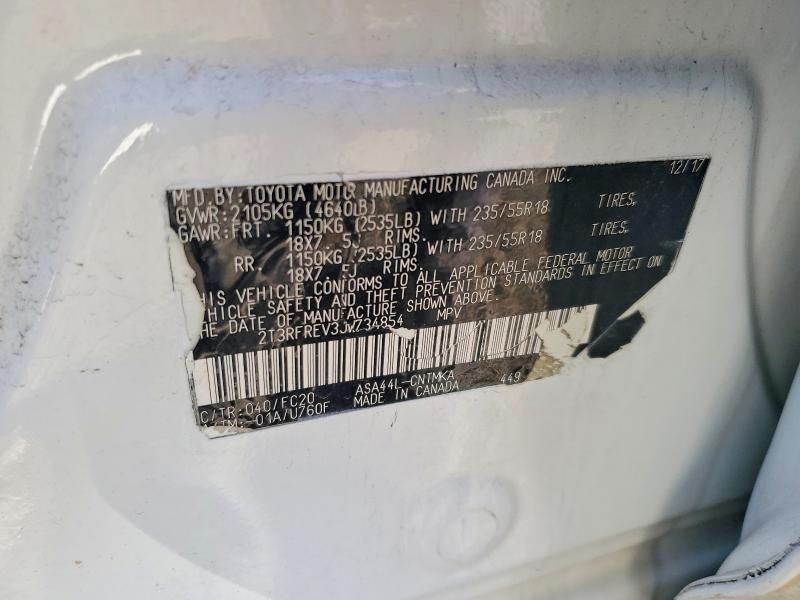 2018 Toyota Rav4 Adventure