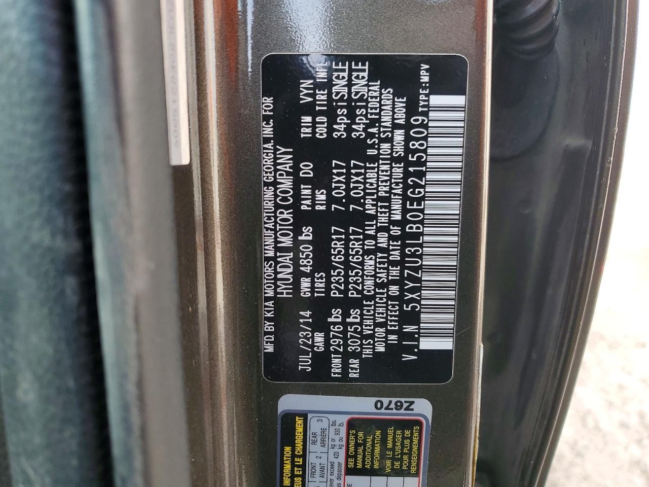 2014 Hyundai Santa fe Sport