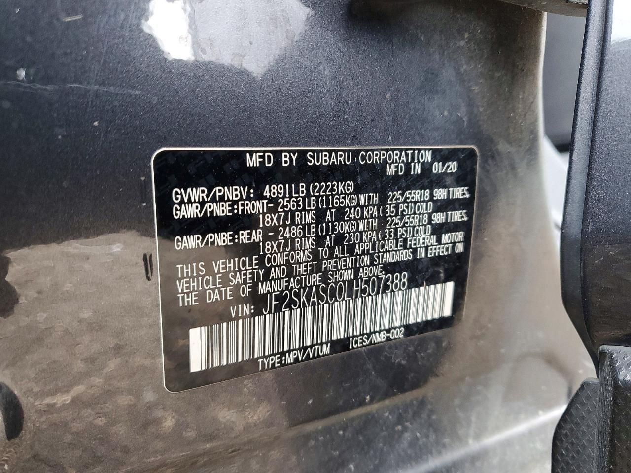 2020 Subaru Forester Limited