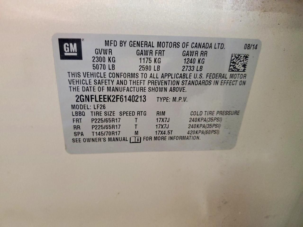 2015 Chevrolet Equinox ls