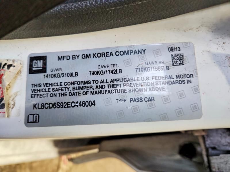 2014 Chevrolet Spark 1LT