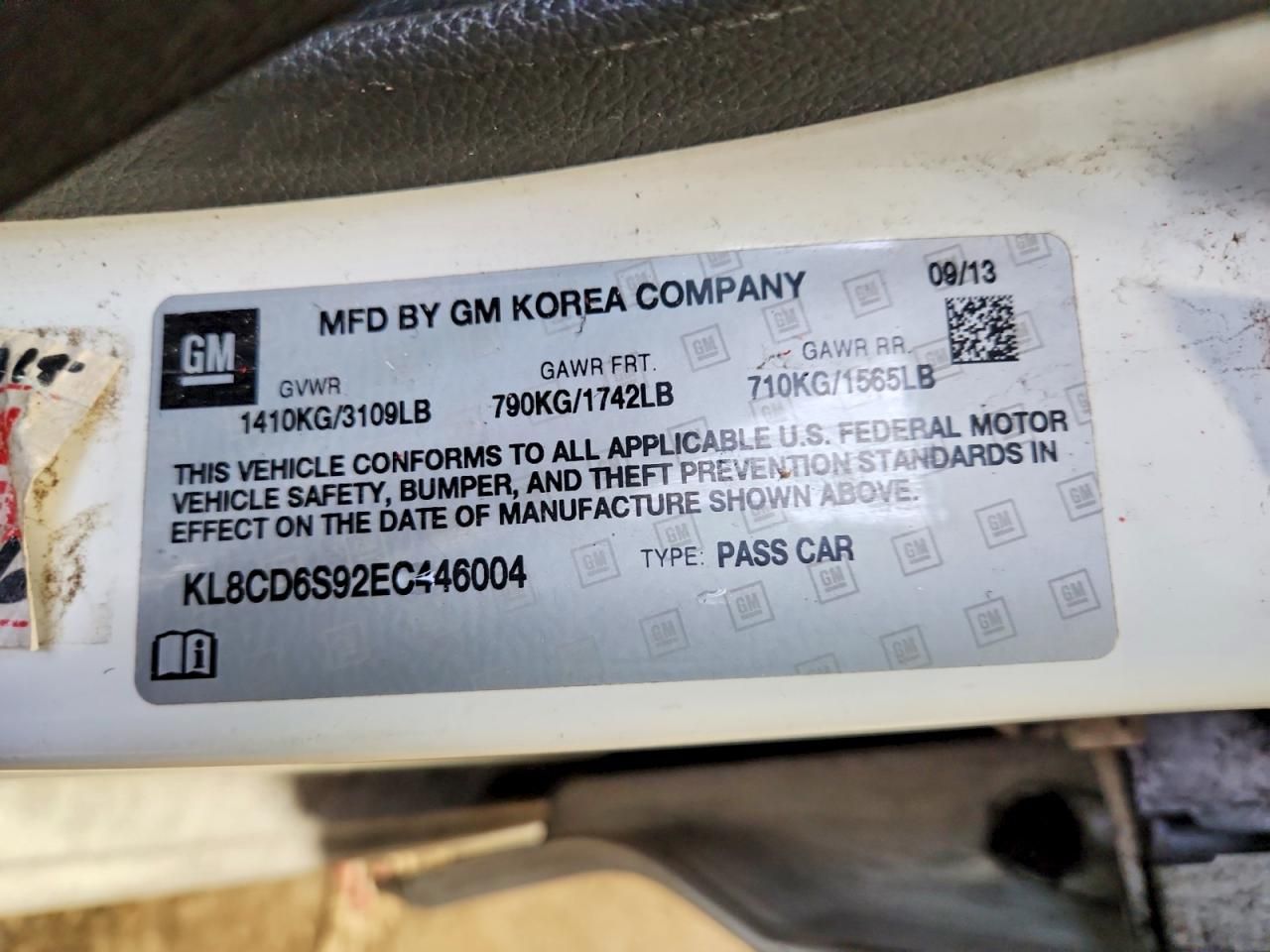 2014 Chevrolet Spark 1LT