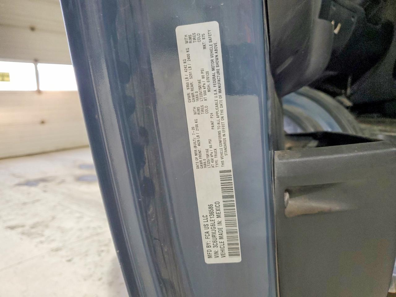 2020 Dodge RAM Promaster 3500 Delivery Van