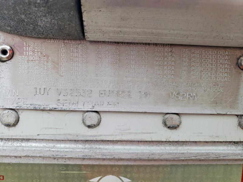 2014 Utility VS2RA Refrigerated Van Trailer