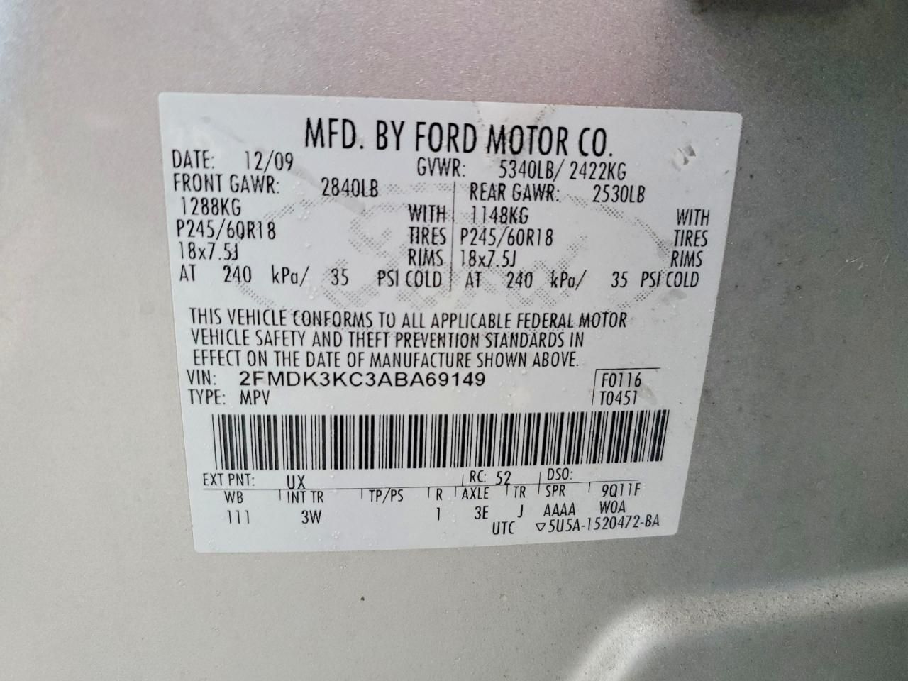 2010 Ford Edge Limited