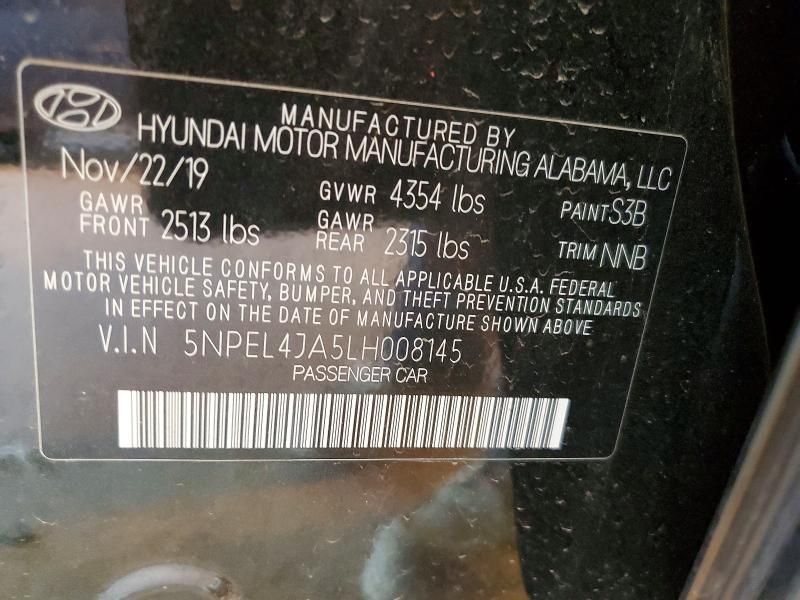 2020 Hyundai Sonata sel