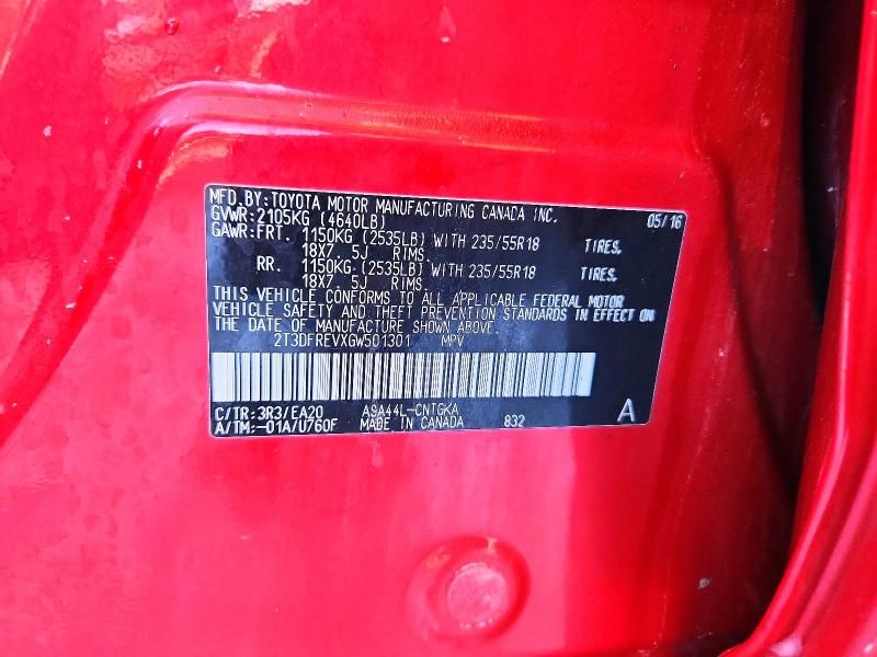 2016 Toyota Rav4 Limited