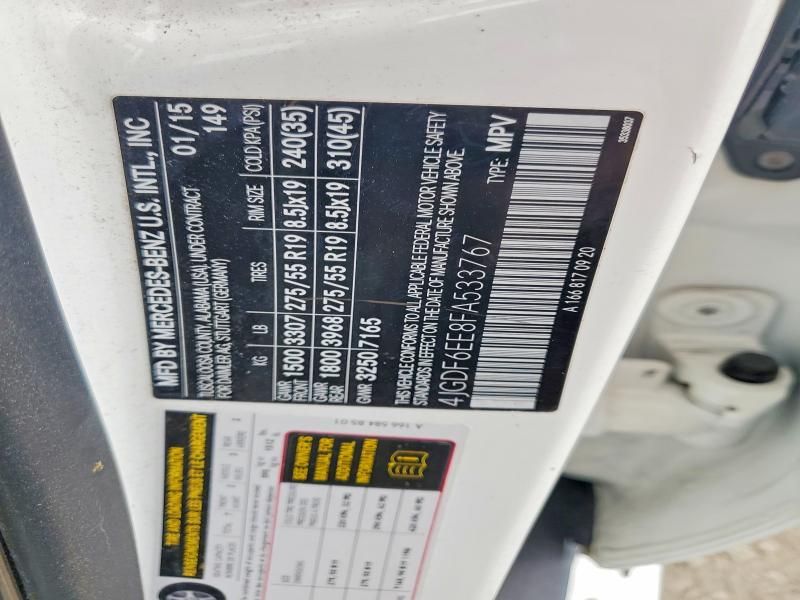 2015 Mercedes-Benz Gl 450 4matic