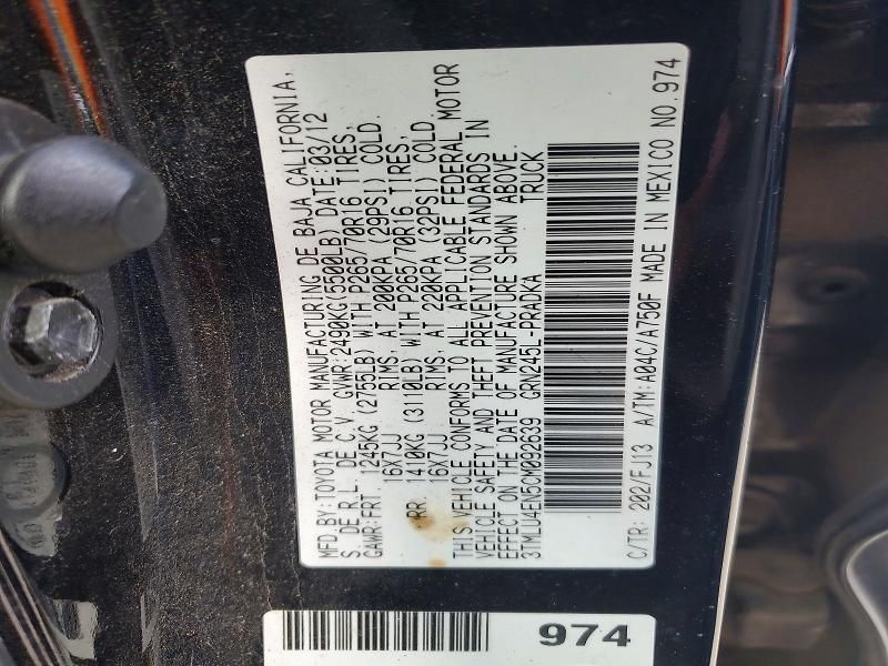 2012 Toyota Tacoma Double Cab