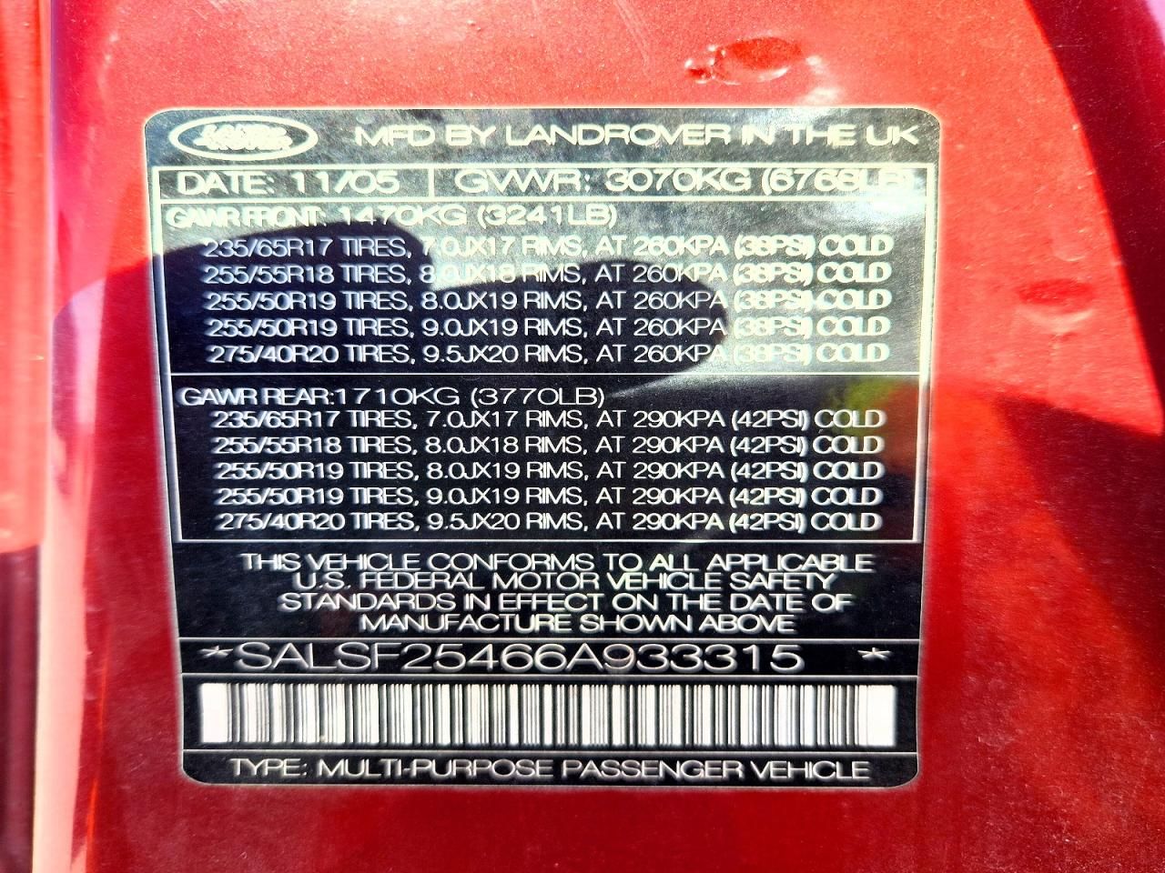 2006 Land Rover Range Rover Sport hse