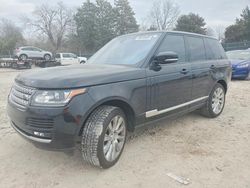 Land Rover Range Rover salvage cars for sale: 2017 Land Rover Range Rover hse
