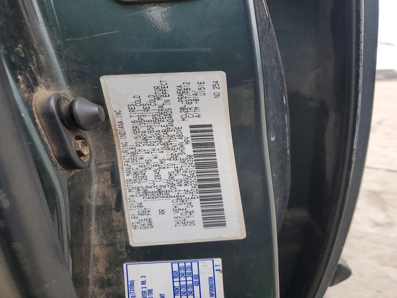 2004 Toyota Sienna ce