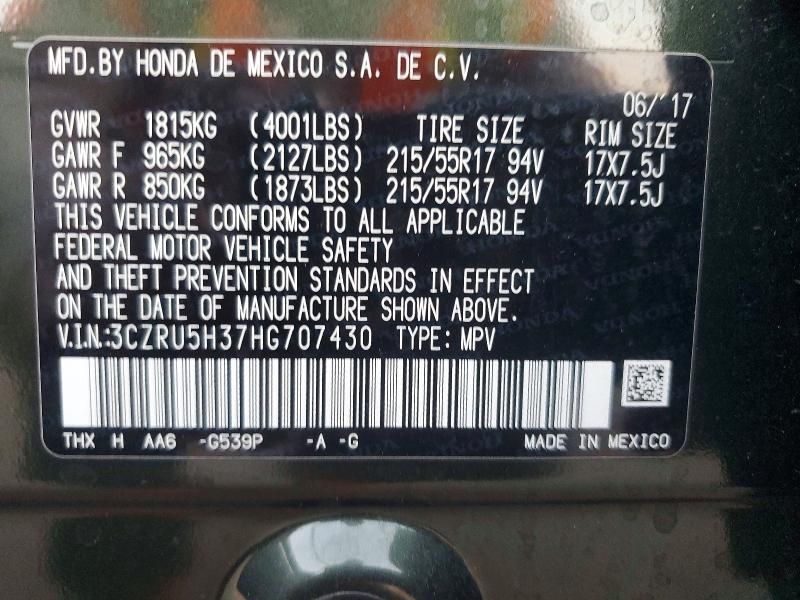 2017 Honda Hr-v lx
