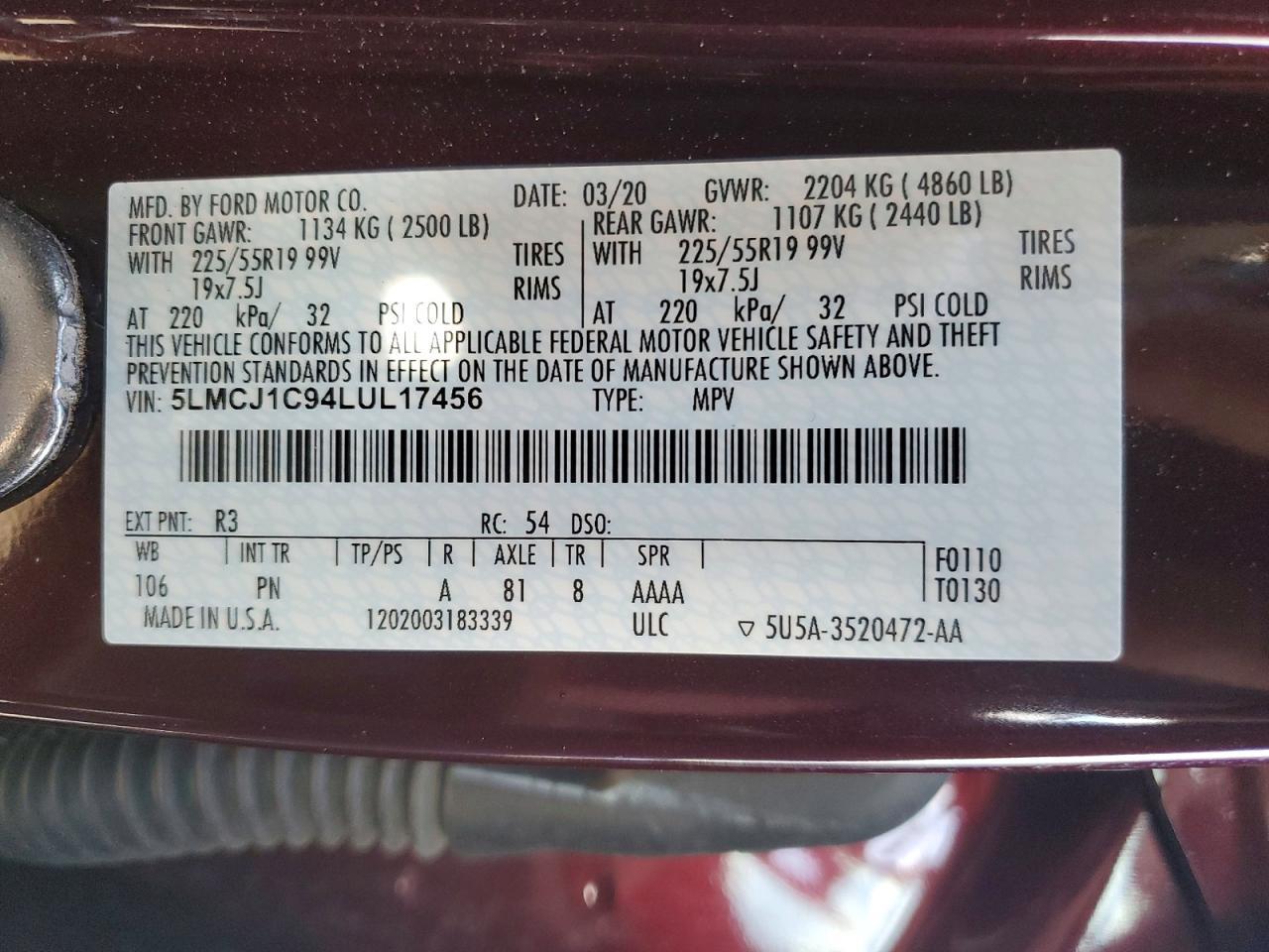 2020 Lincoln Corsair