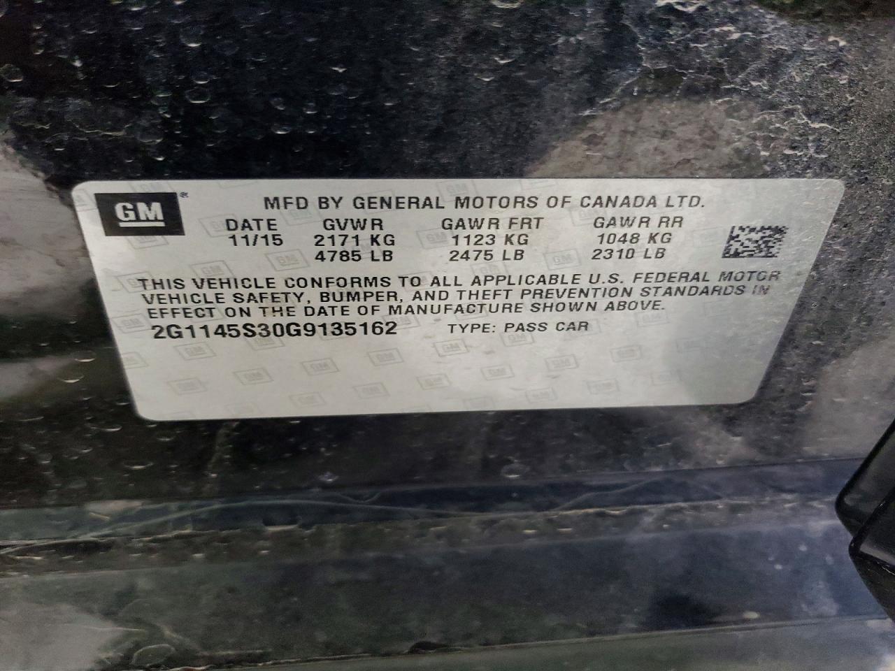 2016 Chevrolet Impala ltz