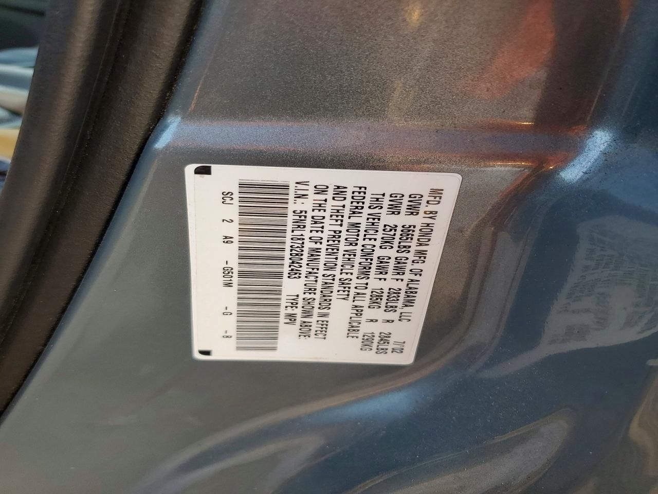 2002 Honda Odyssey exl