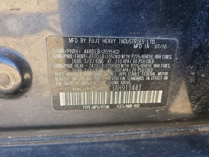 2010 Subaru Forester xs