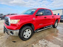 Salvage cars for sale from Copart Haslet, TX: 2011 Toyota Tundra Crewmax SR5
