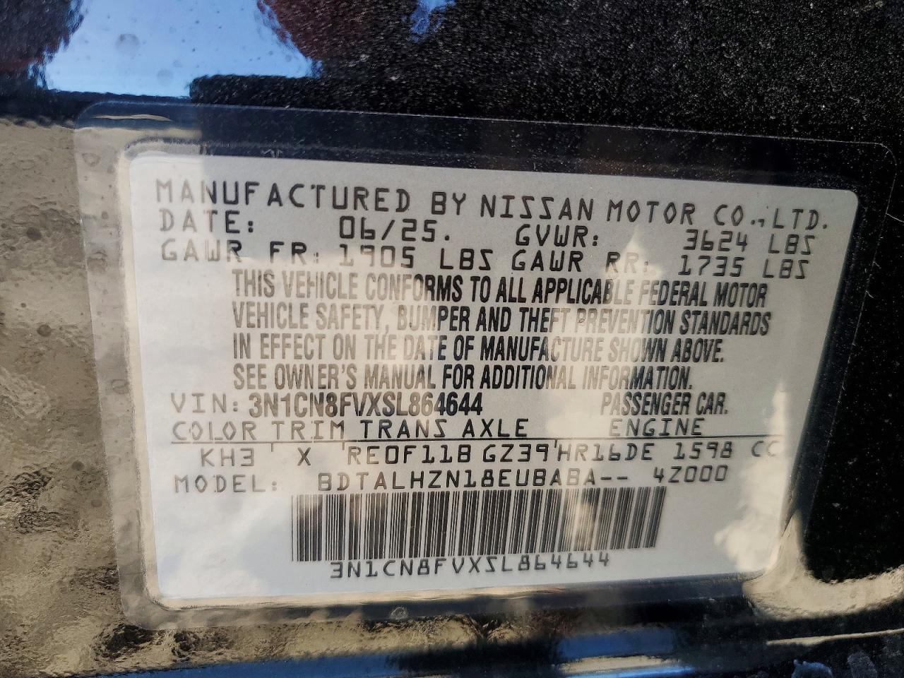 2025 Nissan Versa sr