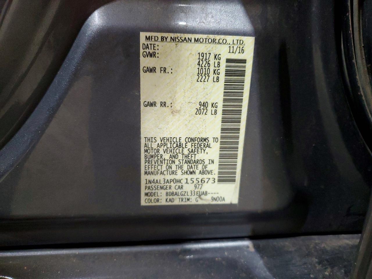 2017 Nissan Altima 2.5