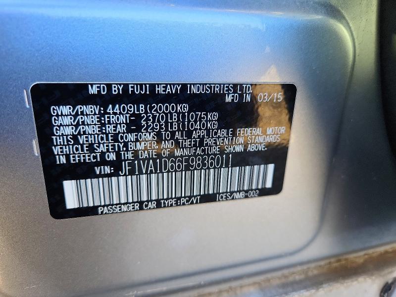 2015 Subaru Wrx Premium