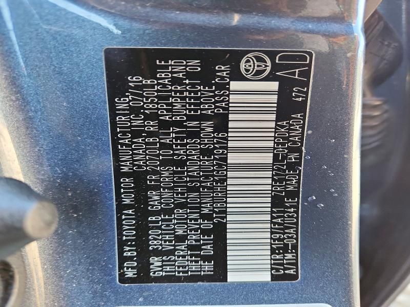 2016 Toyota Corolla l