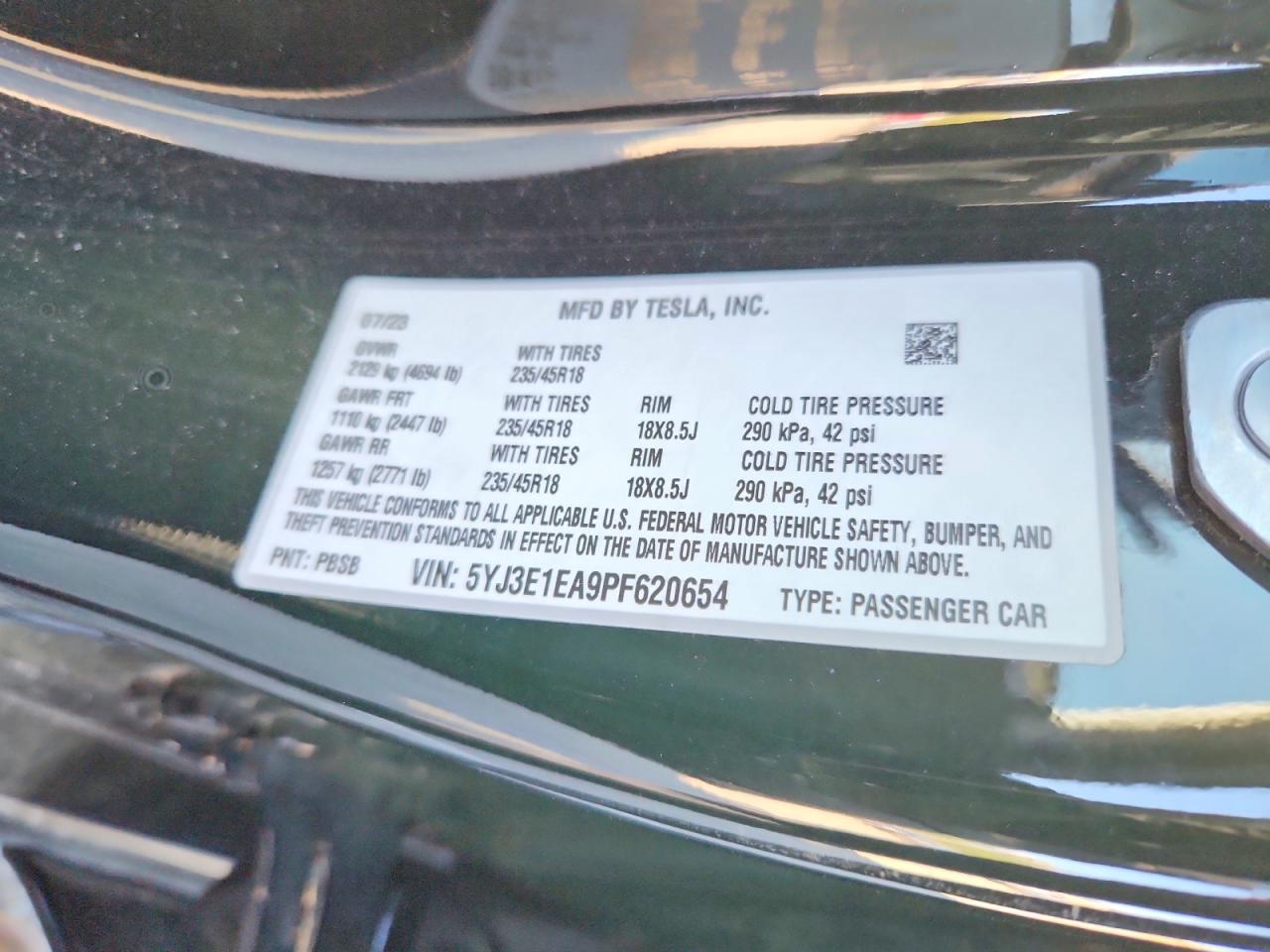 2023 Tesla Model 3