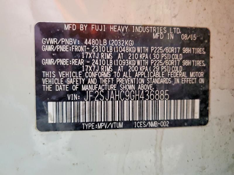 2016 Subaru Forester 2.5i Limited