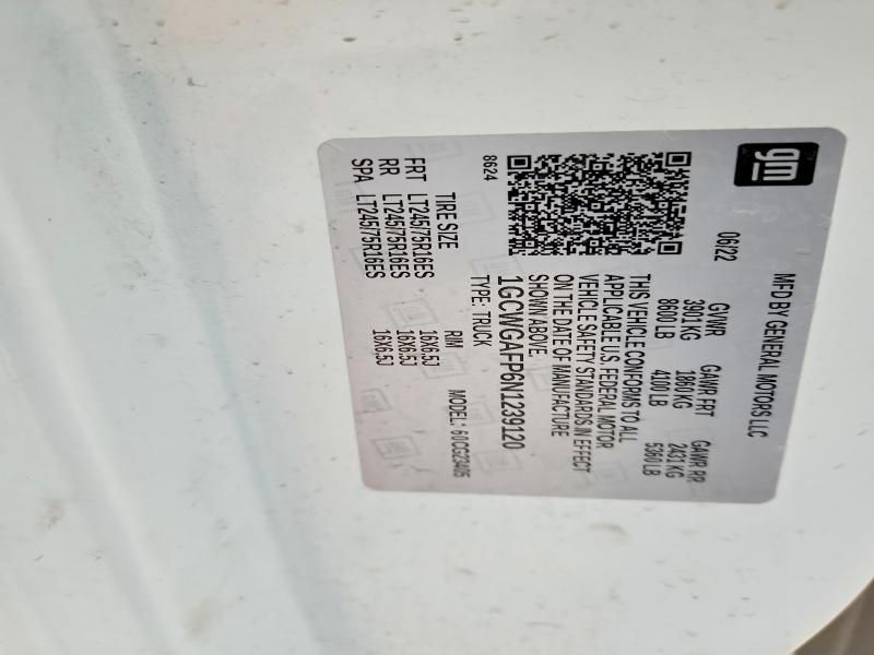 2022 Chevrolet Express G2500