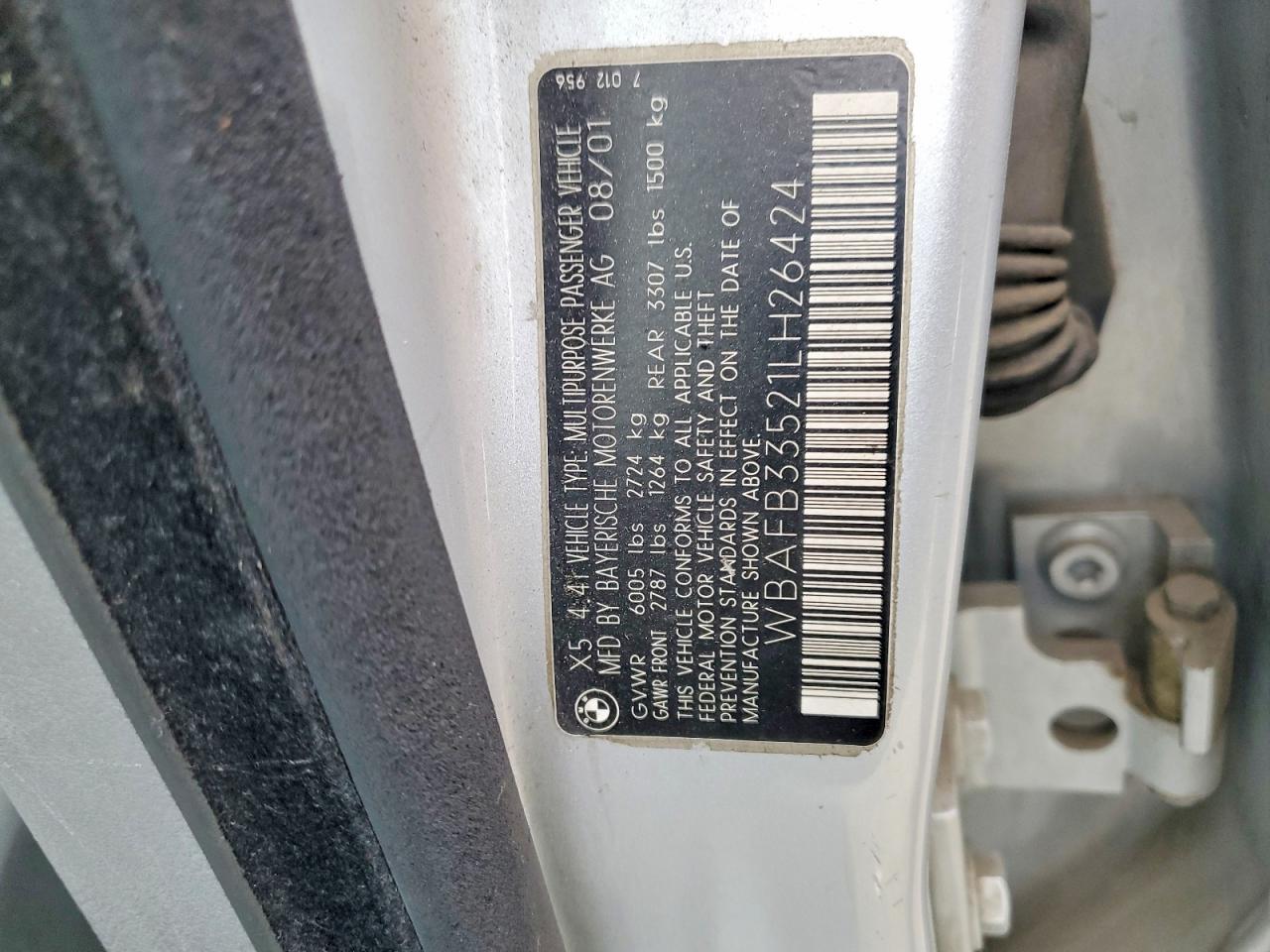 2001 BMW X5 4.4i