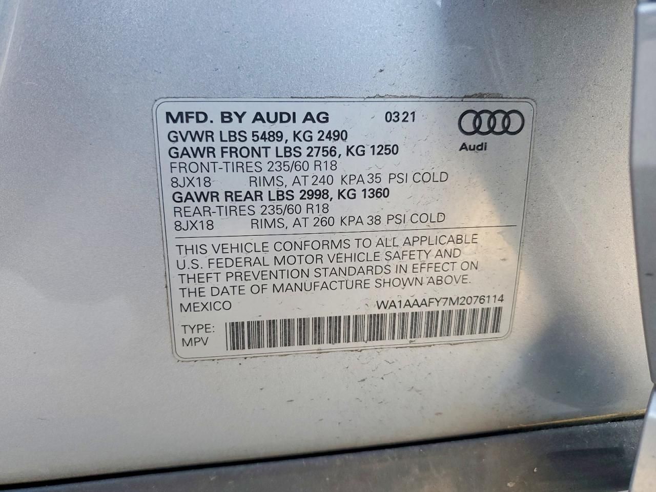 2021 Audi Q5 Premium