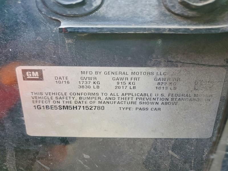 2017 Chevrolet Cruze lt