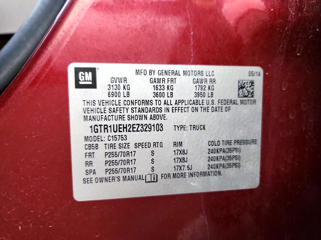 2014 GMC Sierra C1500 sle