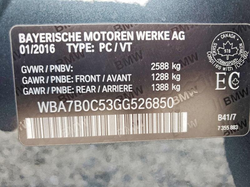 2016 BMW 750 xi