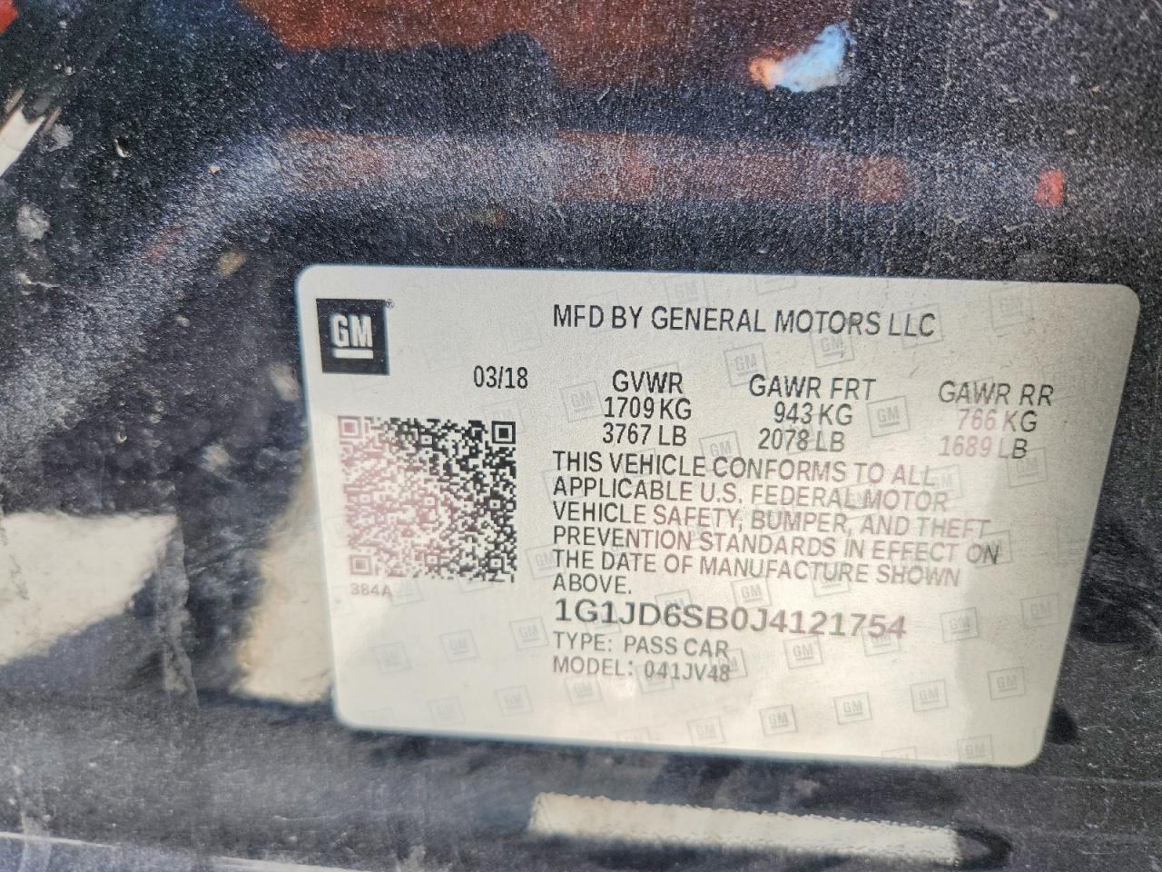 2018 Chevrolet Sonic lt
