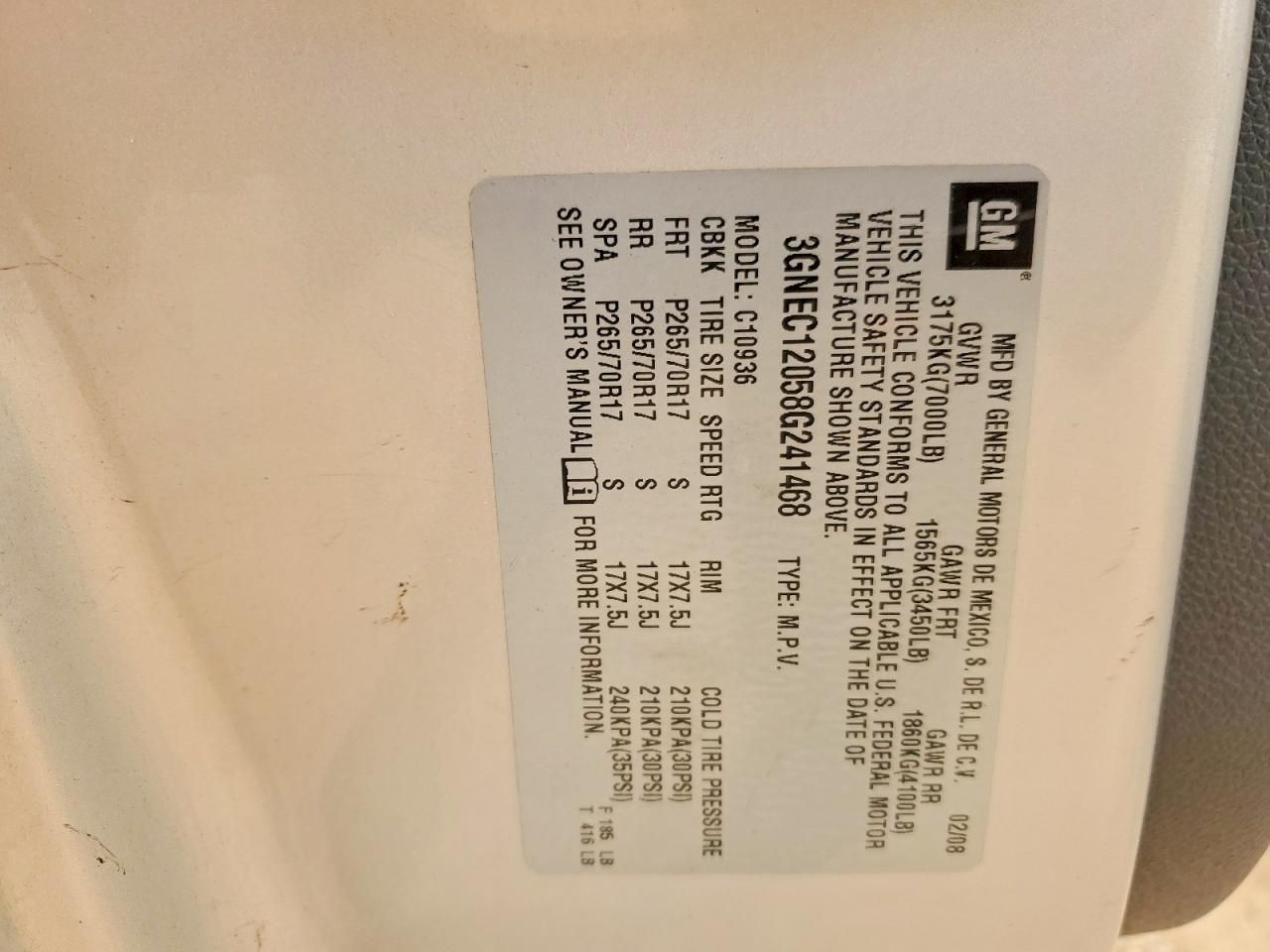 2008 Chevrolet Avalanche C1500