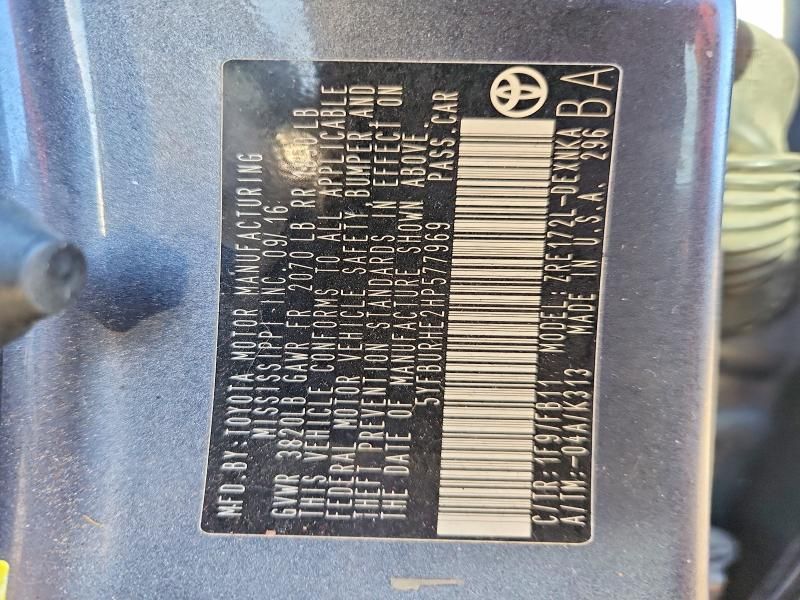 2017 Toyota Corolla l