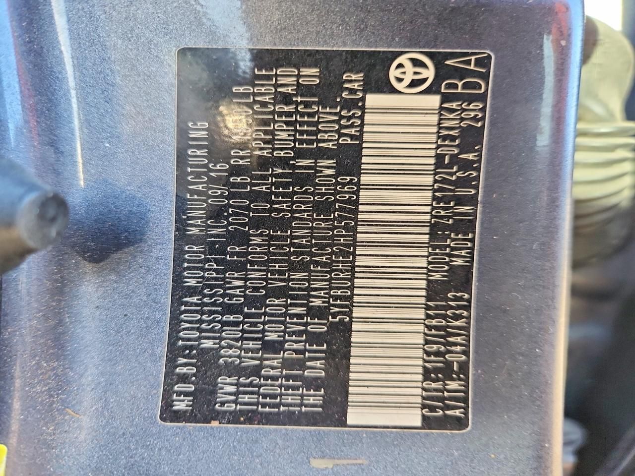 2017 Toyota Corolla l