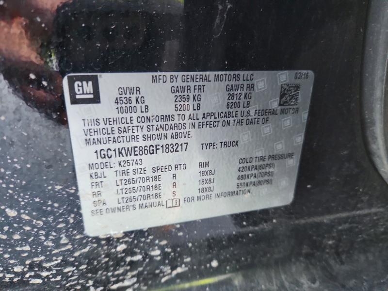 2016 Chevrolet Silverado K2500 Heavy Duty LTZ