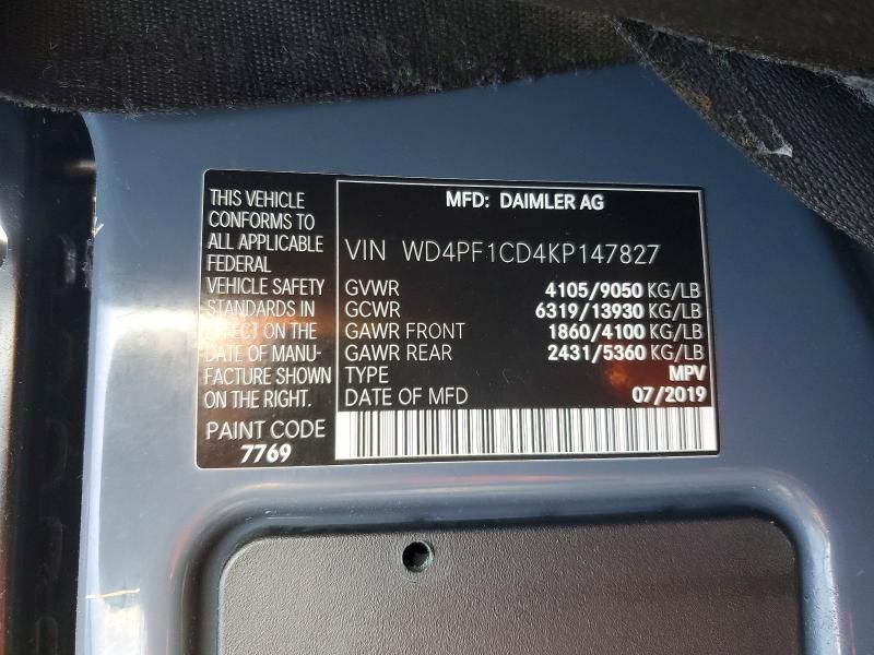 2019 Mercedes-Benz Sprinter 2500/3500