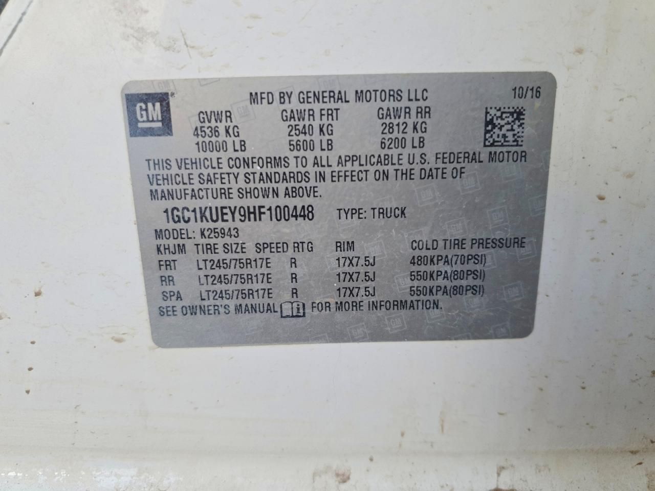 2017 Chevrolet Silverado K2500 Heavy Duty