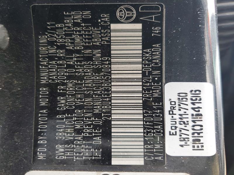 2011 Toyota Corolla Base