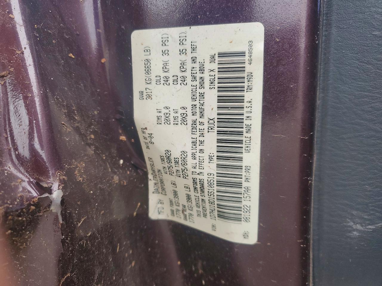 2005 Dodge Ram 1500 st