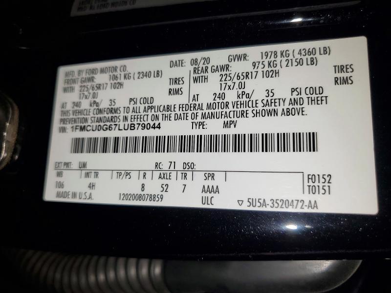 2020 Ford Escape se