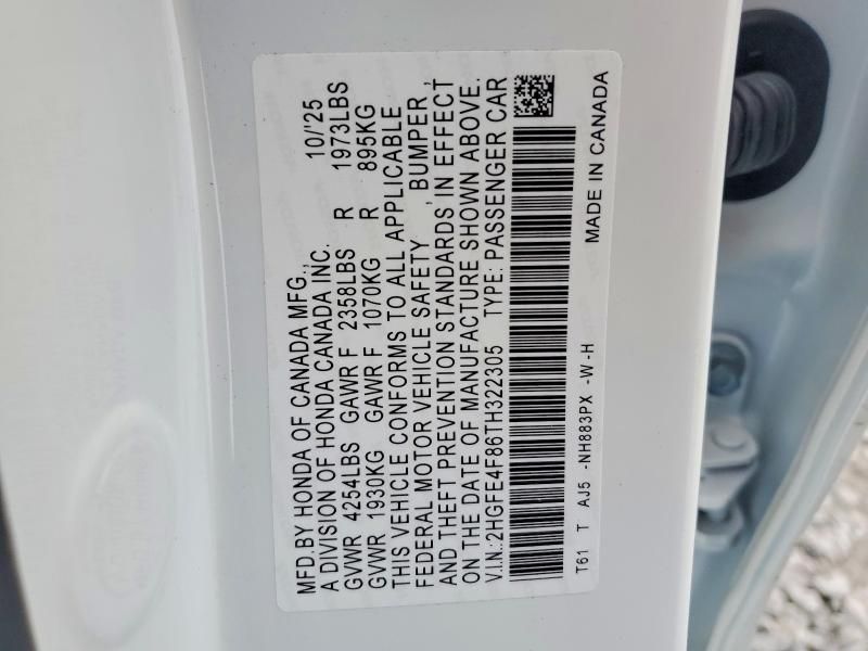 2026 Honda Civic Sport