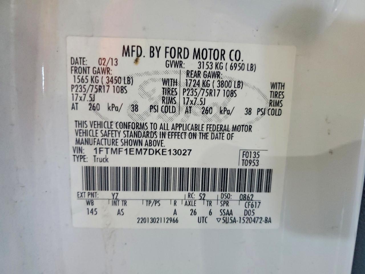 2013 Ford F150