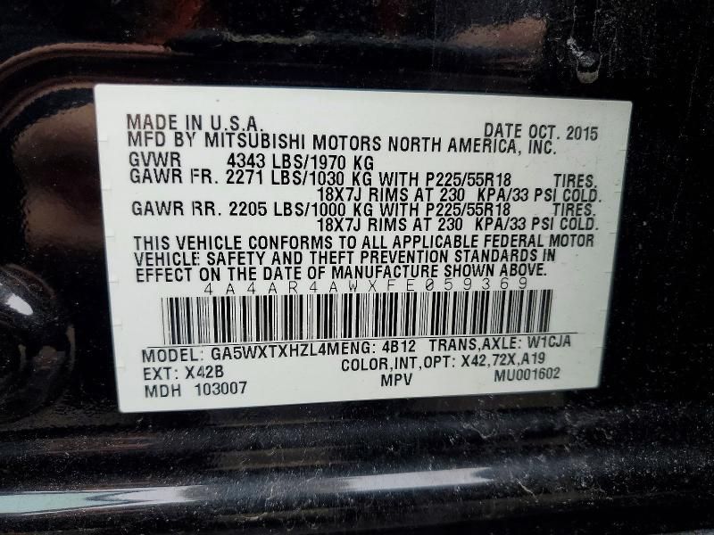 2015 Mitsubishi Outlander Sport se