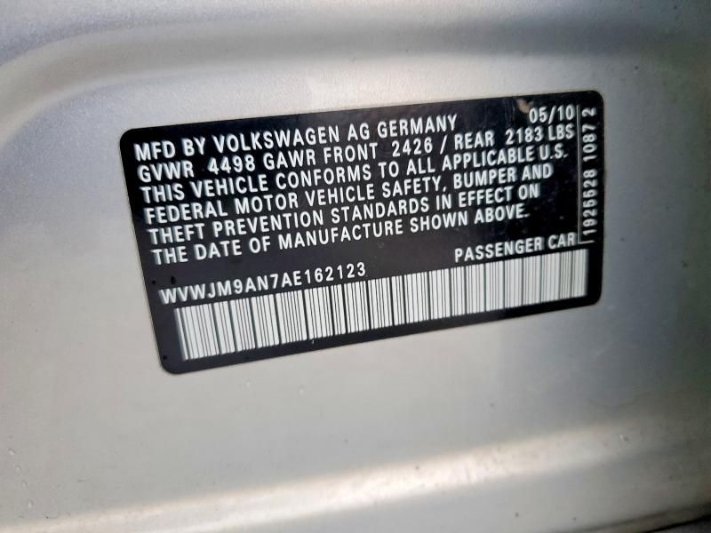 2010 Volkswagen Passat Komfort